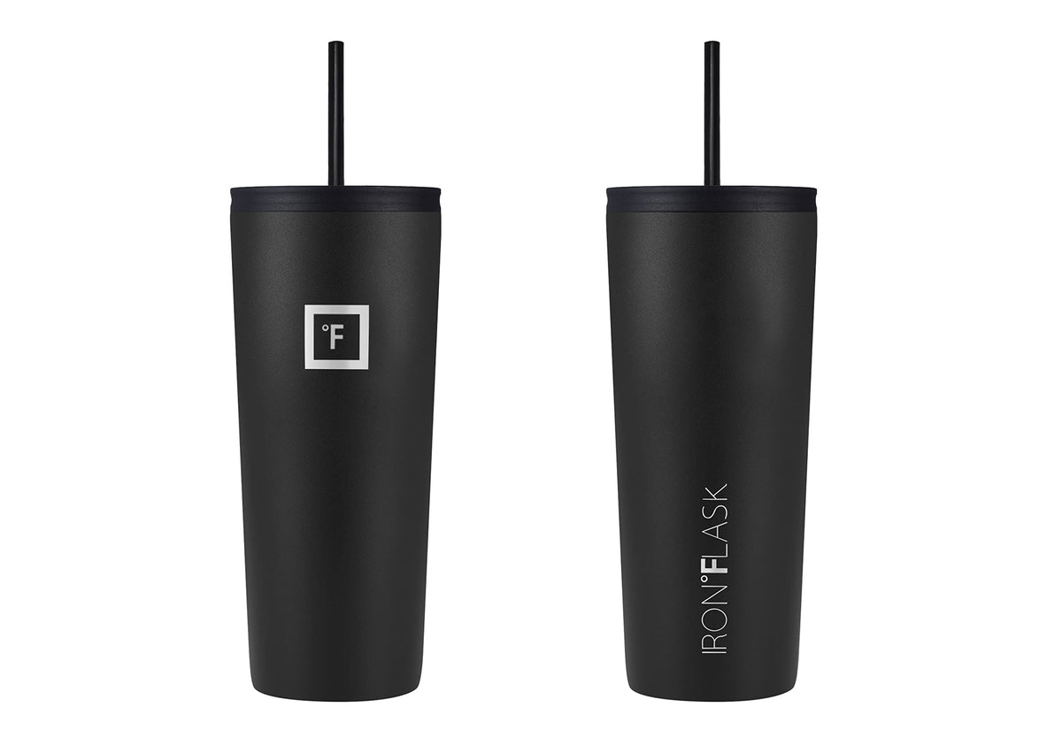 IRON °FLASK Classic tumbler splash-proof straw lid enables easy sipping on the move