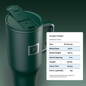 IRON °FLASK Co-Pilot dual lids offer hot or cold versatility.