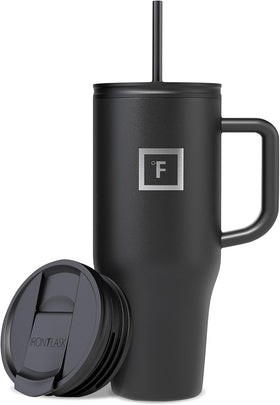 IRON °FLASK Co-Pilot mug with straw lid for easy sipping on the go