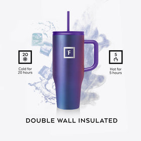 IRON °FLASK Co-Pilot mug wide mouth for effortless cleaning