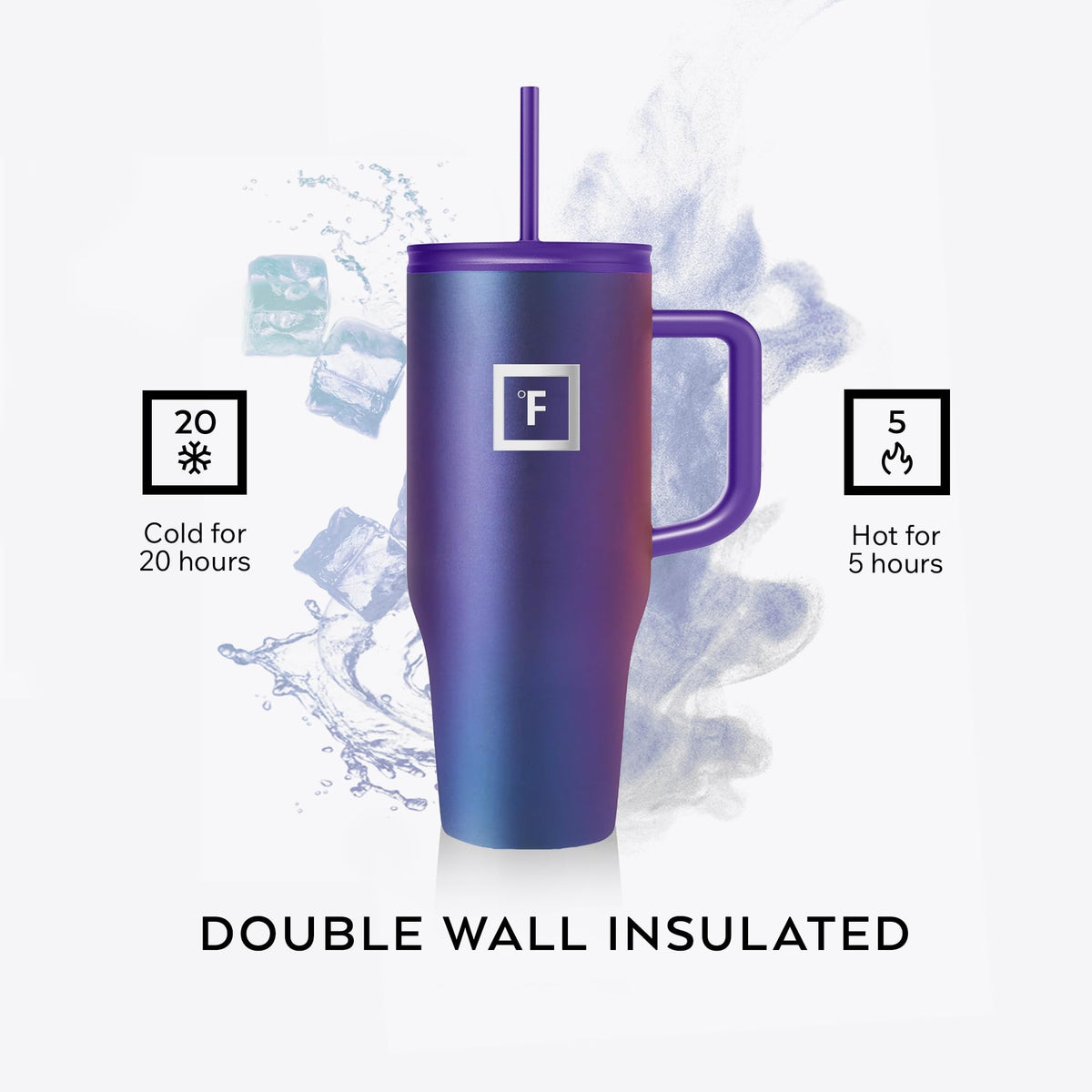 IRON °FLASK Co-Pilot mug's wide mouth enables easy cleaning.