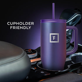 IRON °FLASK Copilot Mug Midnight Black insulated design preserves heat and chill.