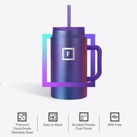IRON °FLASK Copilot stainless steel body is BPA-free for safe daily use.