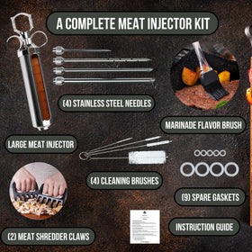 Iron Grillers basting brush enables flavor addition during rest and glaze.