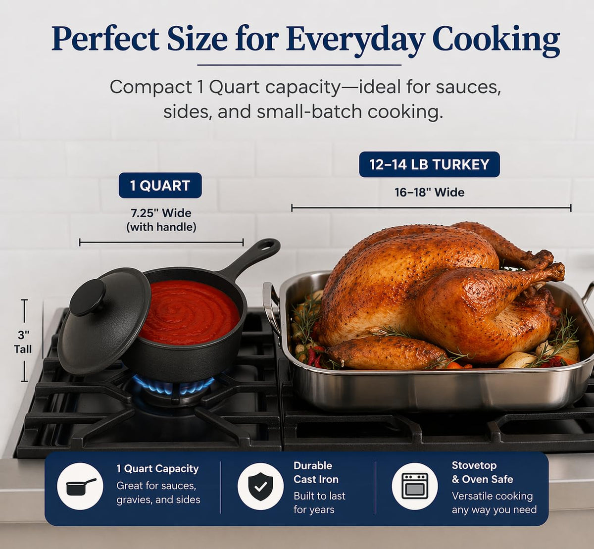 Iron Grillers wood basting brush enables precise, flavorful basting on meats.