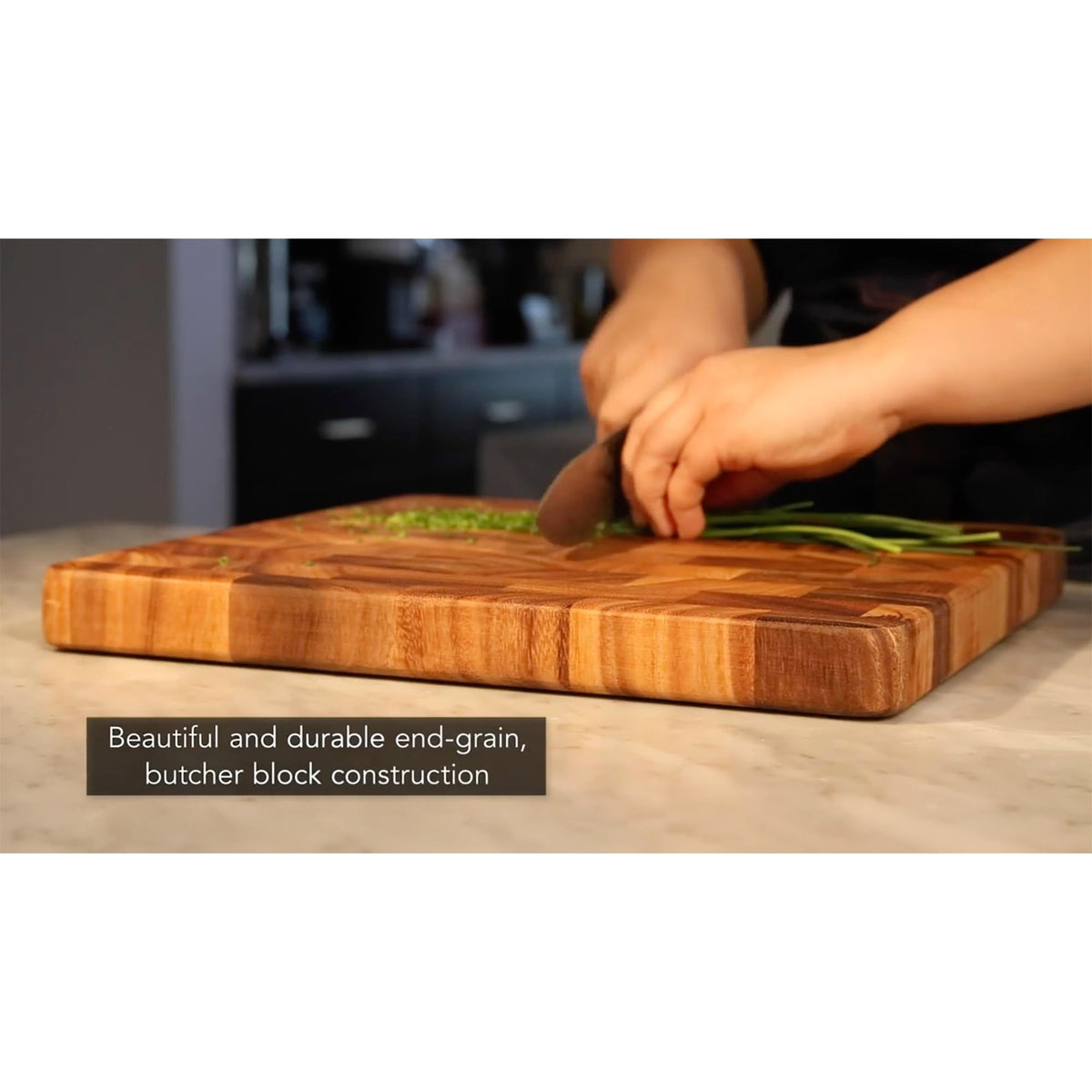 Ironwood Gourmet natural edge texture with smooth oil-ready surface.