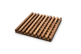 Ironwood Gourmet Venetian Trivet protects tabletops during serving with durable heat-resilient surface.
