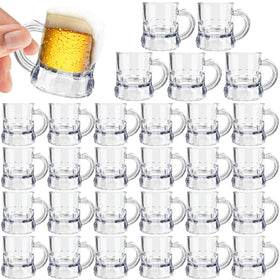 Irrmshr mini beer mug with handle for easy gripping and clinking at parties.