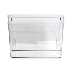 Isaac Jacobs kitchen-counter bin offers easy access to snacks and condiments.