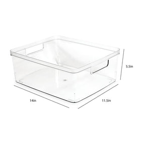 Isaac Jacobs two-pack clear bin pack shot illustrating space-saving set