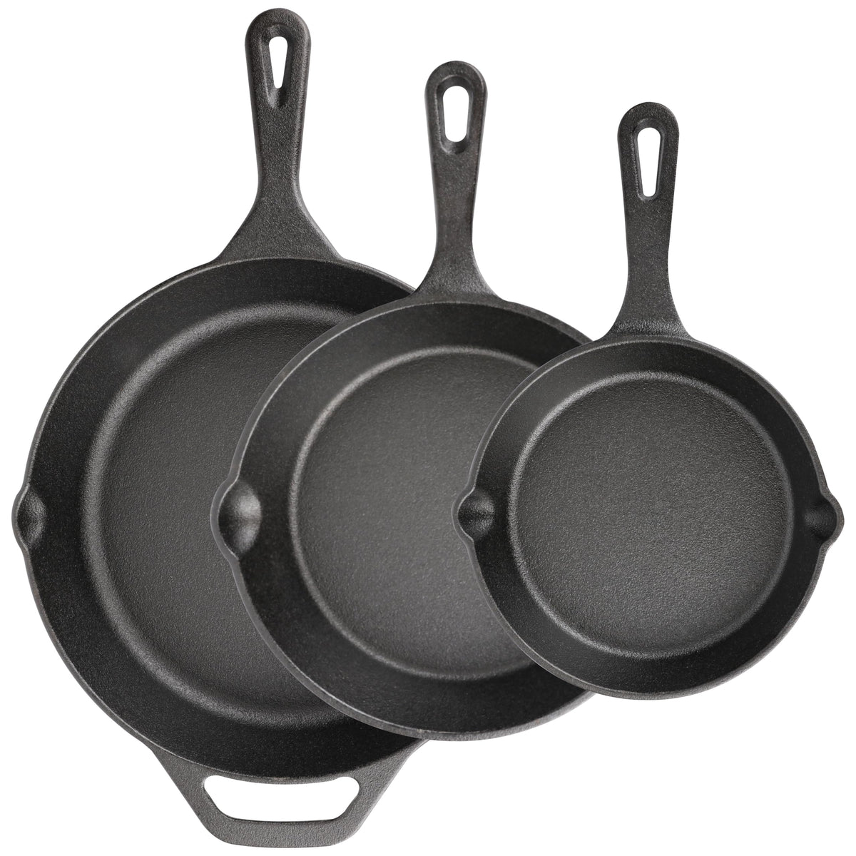 ishetao 6in cast iron skillet with ergonomic handle for quick sautéing