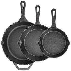 ishetao 6in cast iron skillet with ergonomic handle for quick sautéing