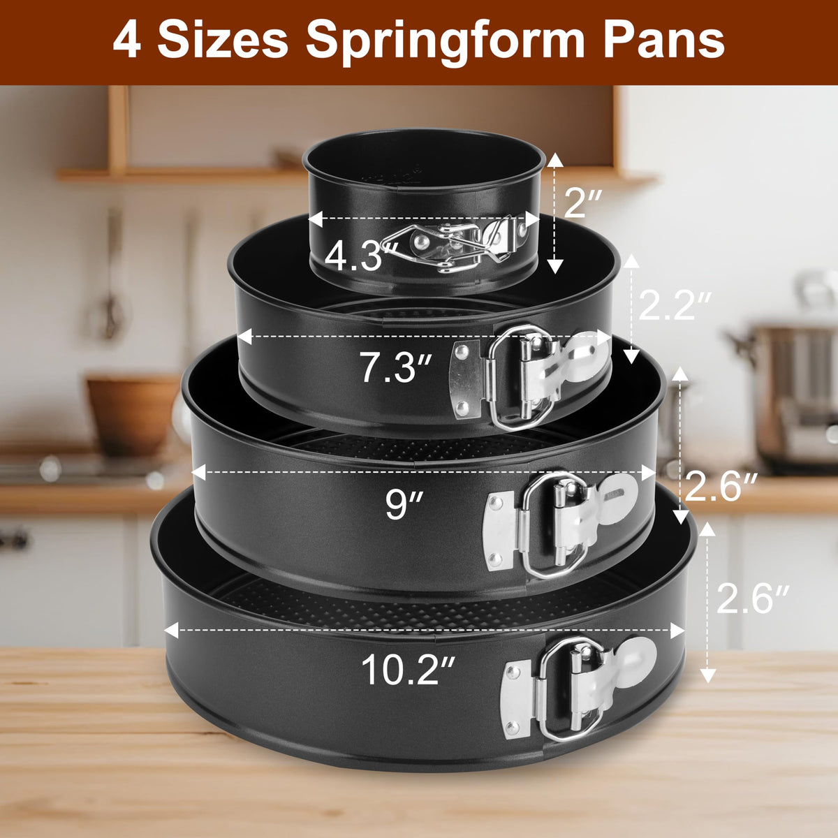 isheTao springform pan 7-inch delivers even heat for steady baking