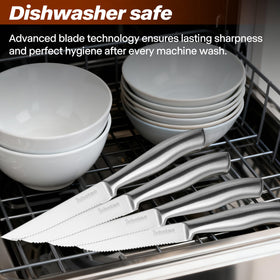isheTao high-carbon stainless steel construction resists rust and staining
