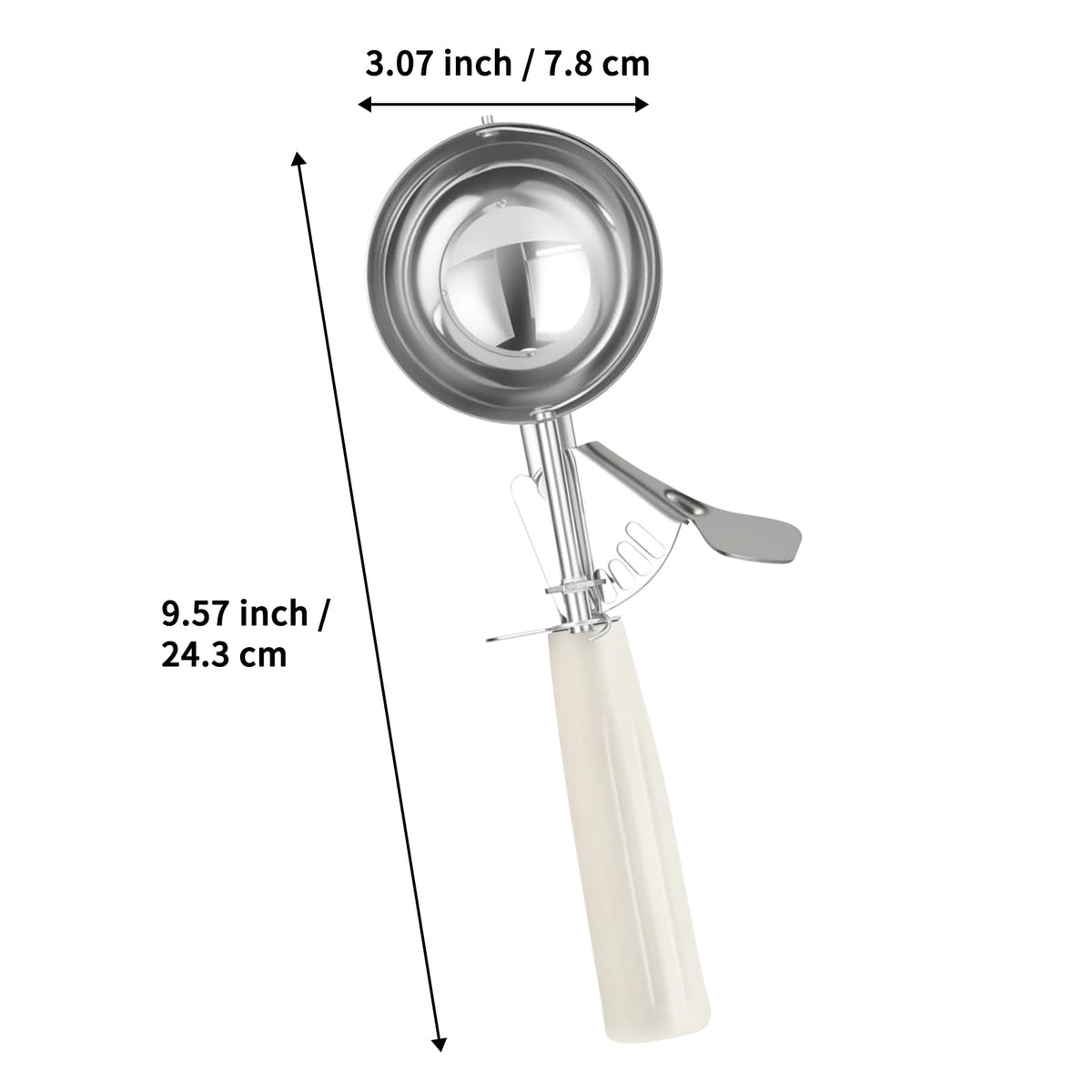 ishphso cookie scoop release mechanism demonstrates easy, mess-free detachment.