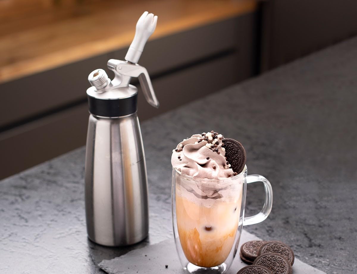 Isi North America Cream Profi Whip on desserts and beverages elevates presentation with consistent whip.