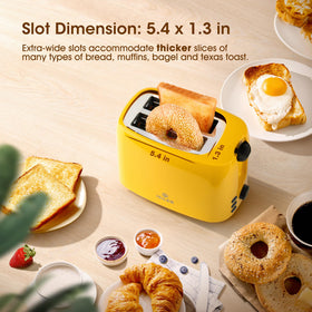 ISILER 7-settings browning for even two-sided toasting.