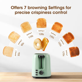 ISILER 430 stainless steel slots for durable, safe toasting performance.