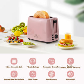 ISILER toaster in bagel mode for even browning