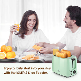 ISILER extended-cord design offering flexible placement on kitchen counters.