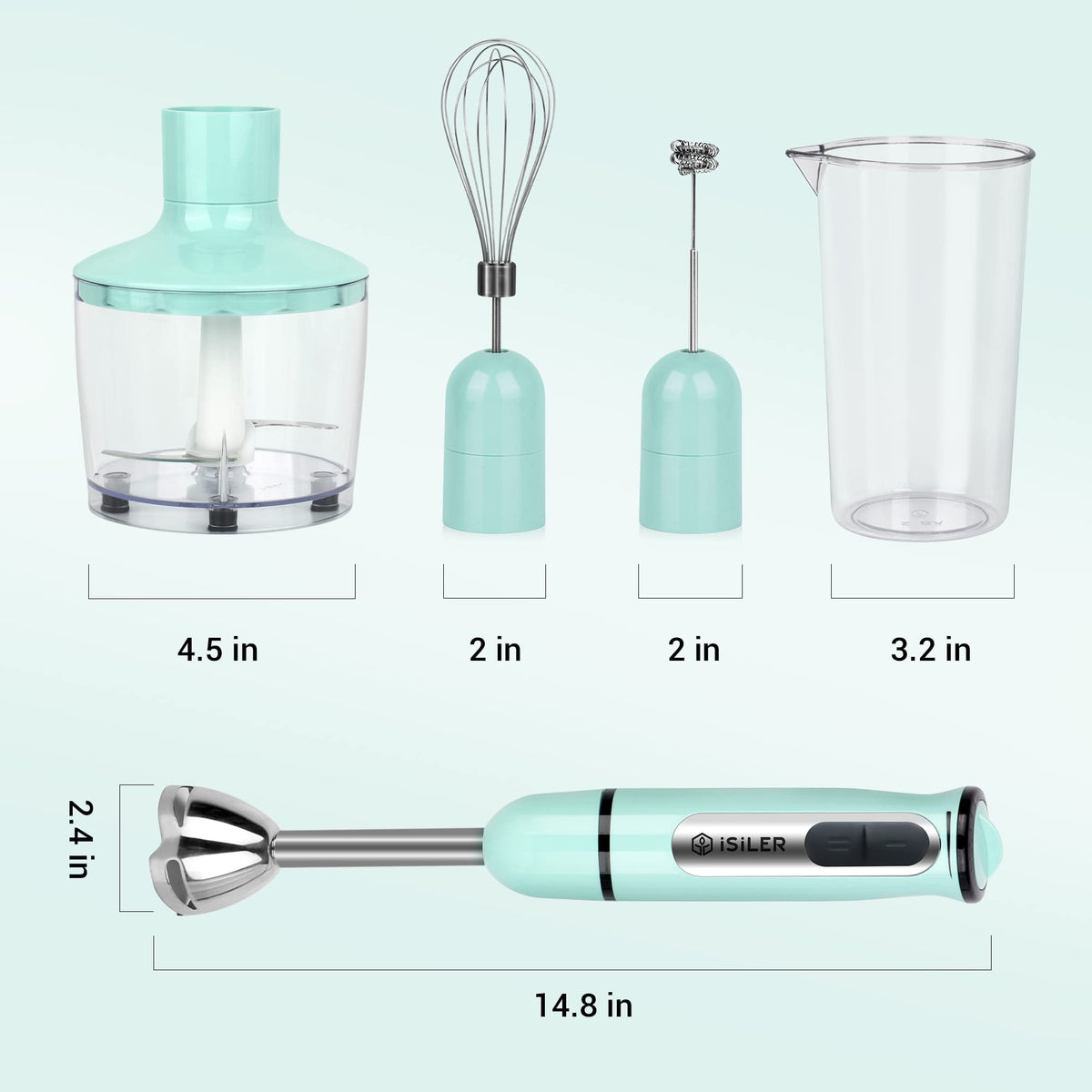ISILER easy-clean seals help keep mess contained during cleanup.