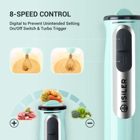 ISILER milk frother attachment creates creamy cappuccino froth for café-style drinks.