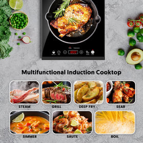 ISILER induction cooktop simmering pot shows even heating for sauces