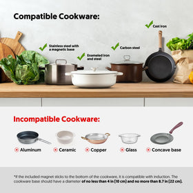 ISILER induction cooktop timer image demonstrates a 3-hour adjustable timer