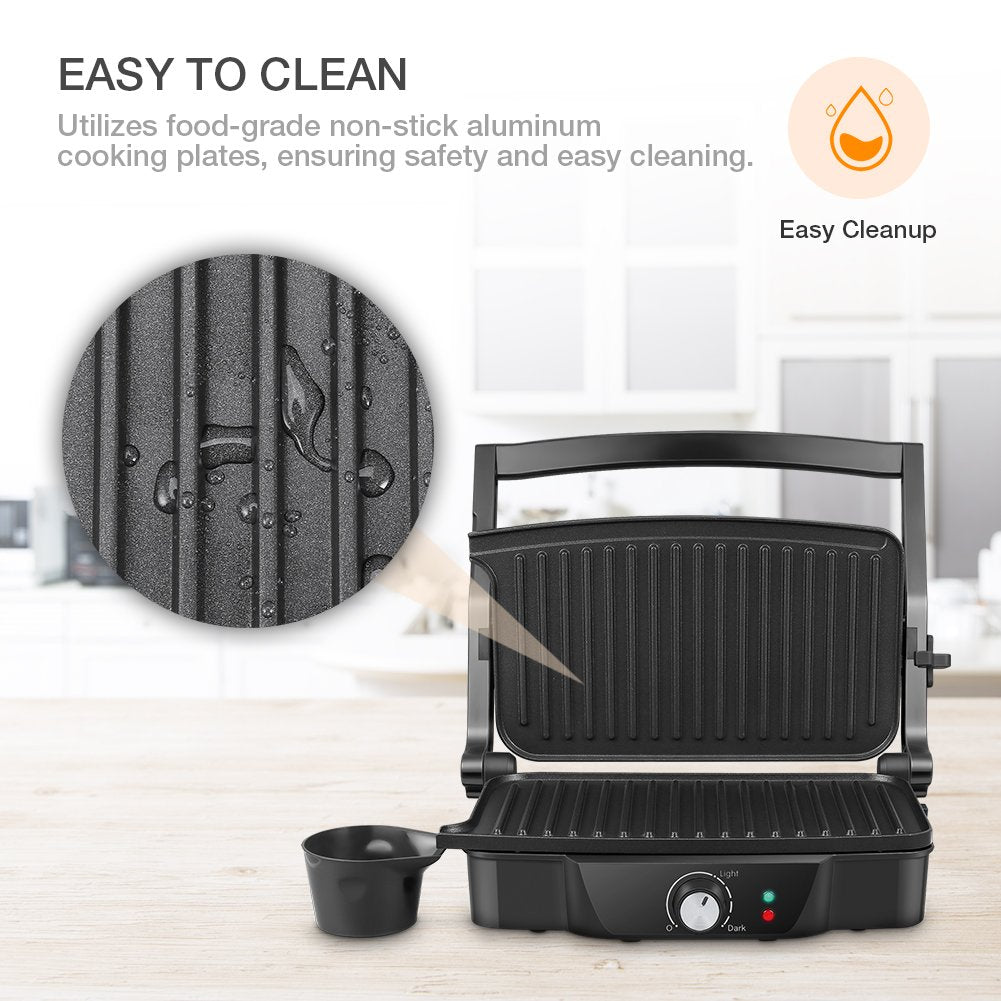 ISILER panini maker easy cleanup after grilling