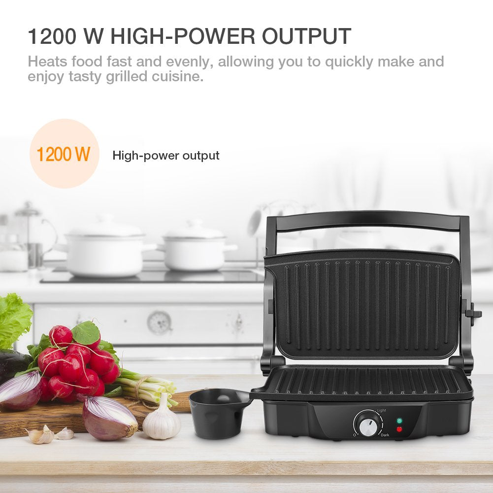 ISILER panini maker grease outlet simplifies cleanup after cooking
