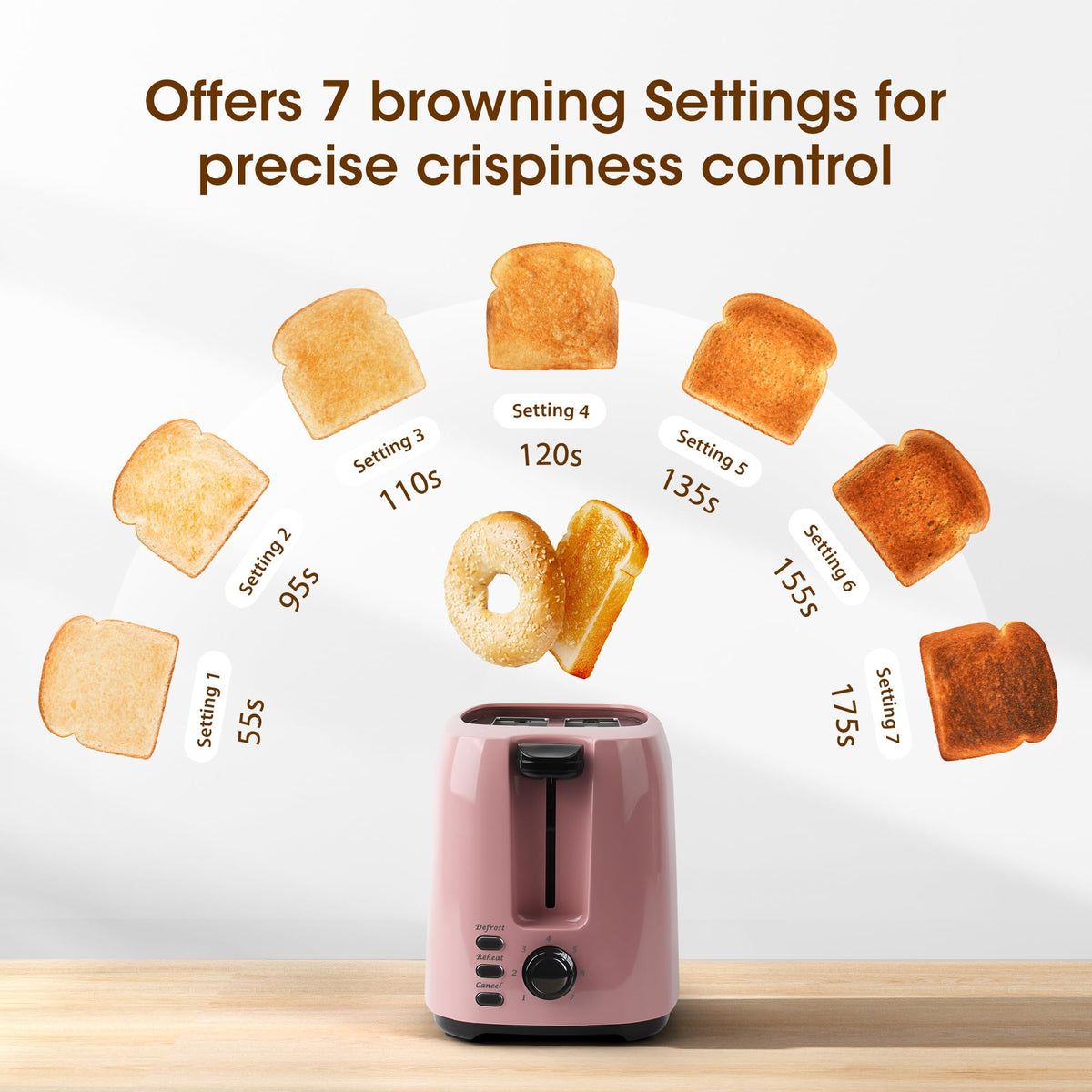 ISILER removable crumb tray for easy cleaning
