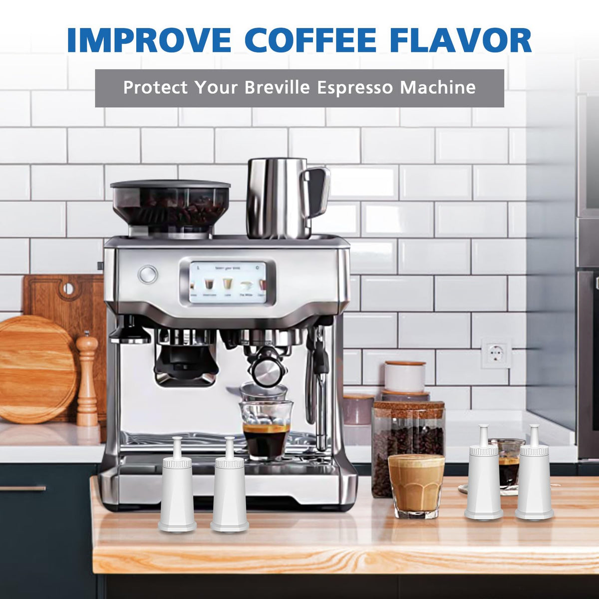 Breville filter by isinlive helps preserve aroma and taste.