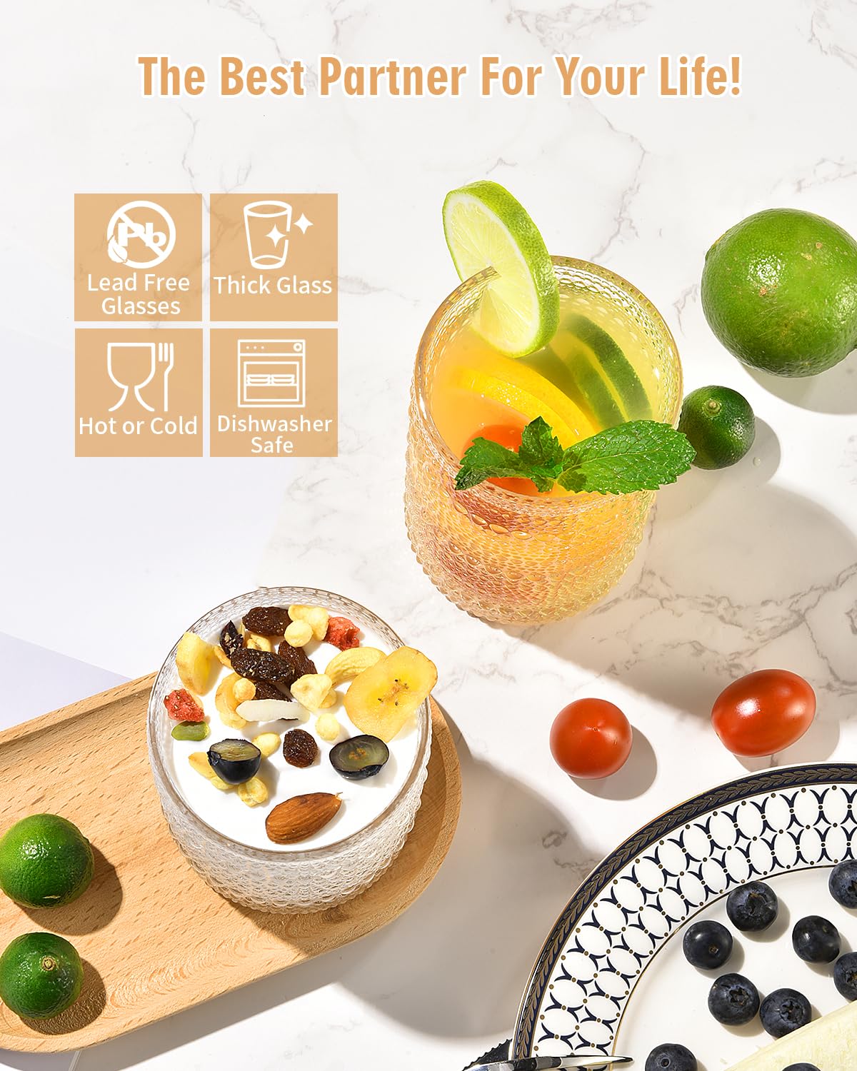 ISMASOAN thick lead-free glass offers durability with a satisfying weight.