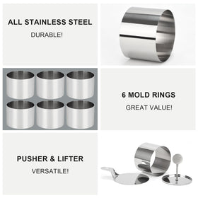 Ismosm seamless 3-inch mini ring ensures smooth, flawless molds.