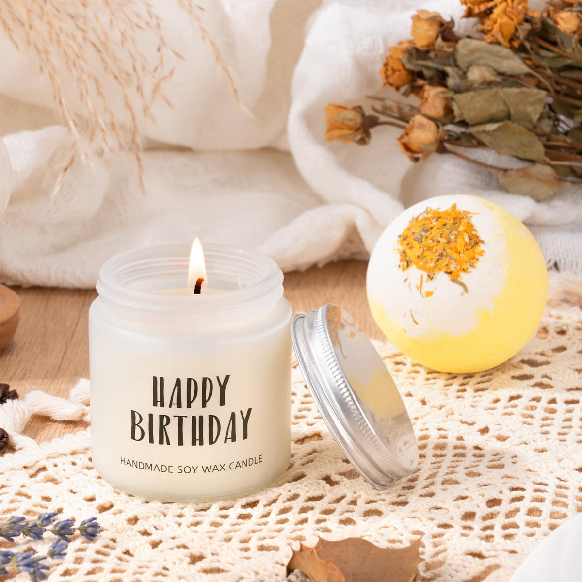 Isolune bath bomb for a soothing home spa moment.