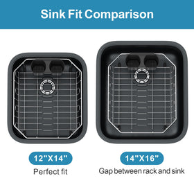 iSPECLE angled-sink compatibility fits square and rounded sinks safely.