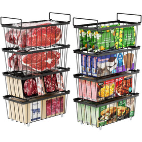 iSPECLE deep freezer organizer bin, 14-7in length, enables easy access in a 7 cu ft chest freezer.