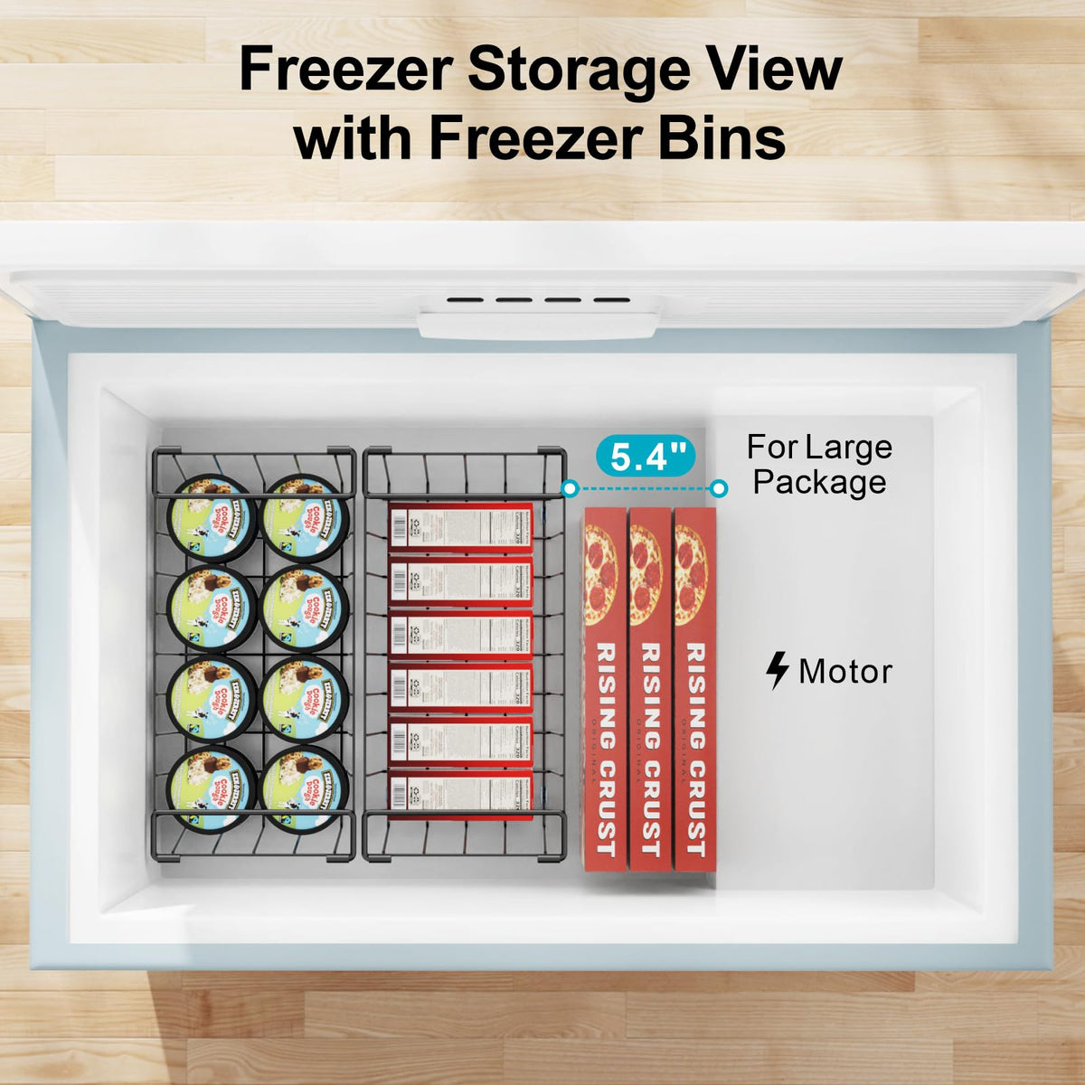 iSPECLE baskets created clear zones to improve visibility and organization.