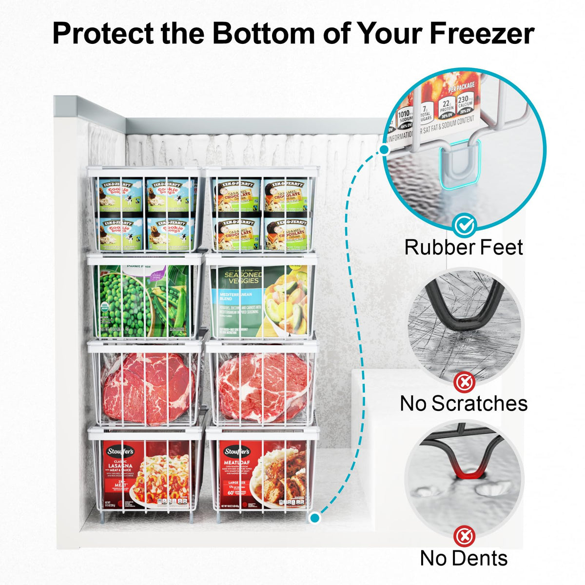 iSPECLE dimensions help verify fit inside your freezer before ordering