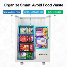 iSPECLE open-grid bins are easy to clean with a damp cloth