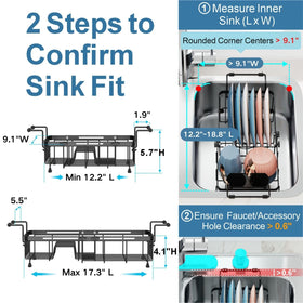 iSPECLE expandable length supports diverse sink sizes