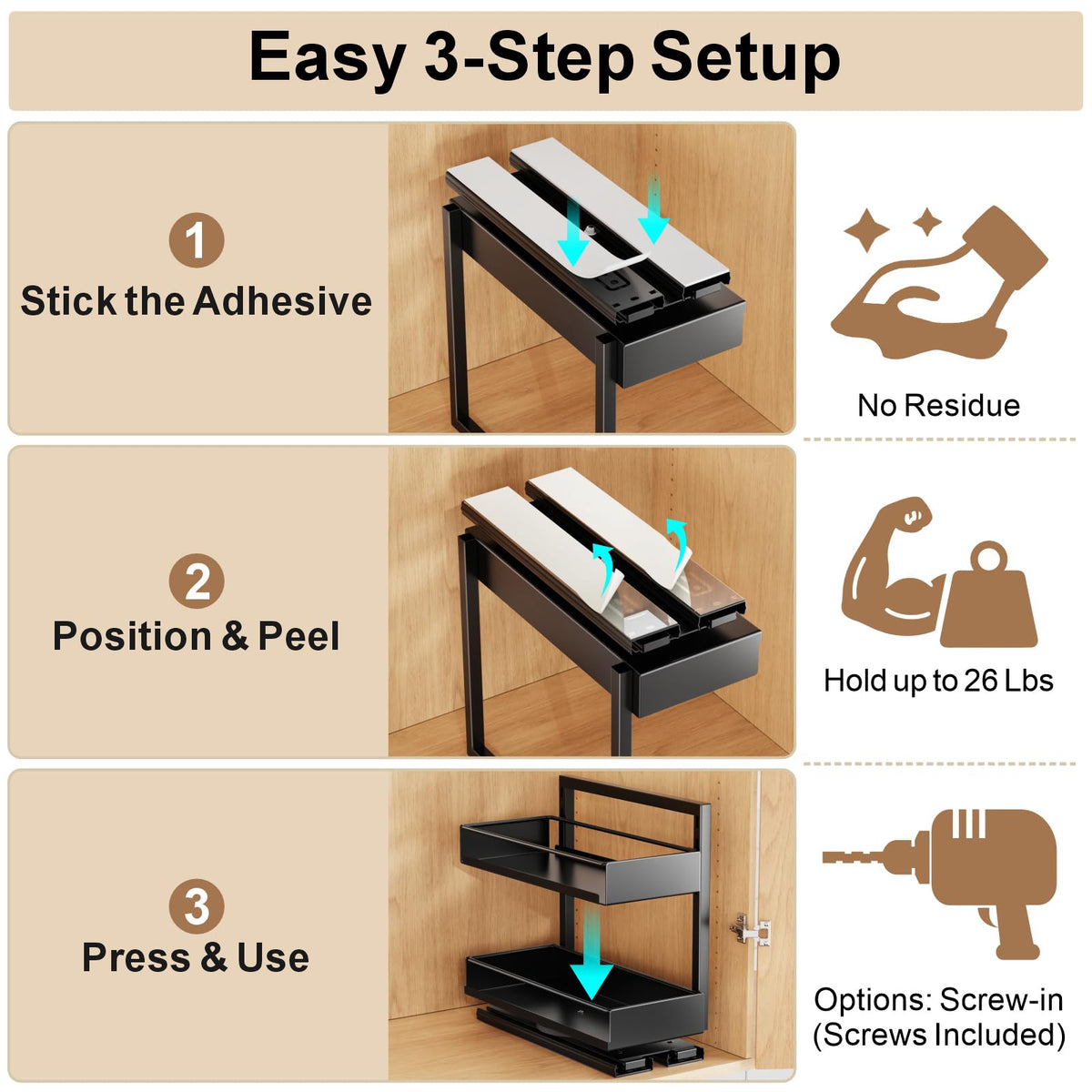 iSPECLE adjustable height adapts to 4oz–8oz jars for versatility