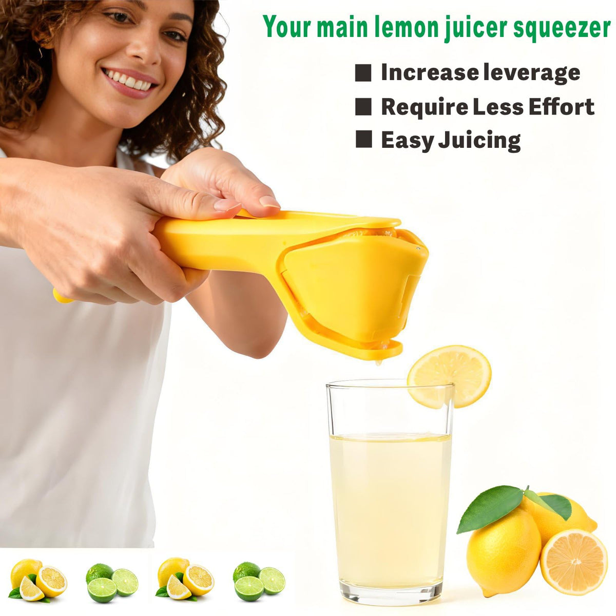 iStarcas Lemon Squeezer halves with minimal effort for dry juice.