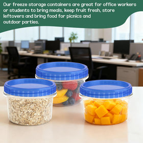 ISUSSER 12 oz capacity containers suitable for lunches and sauces.
