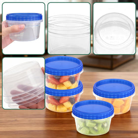 ISUSSER clear-bottom stackable meal storage containers.