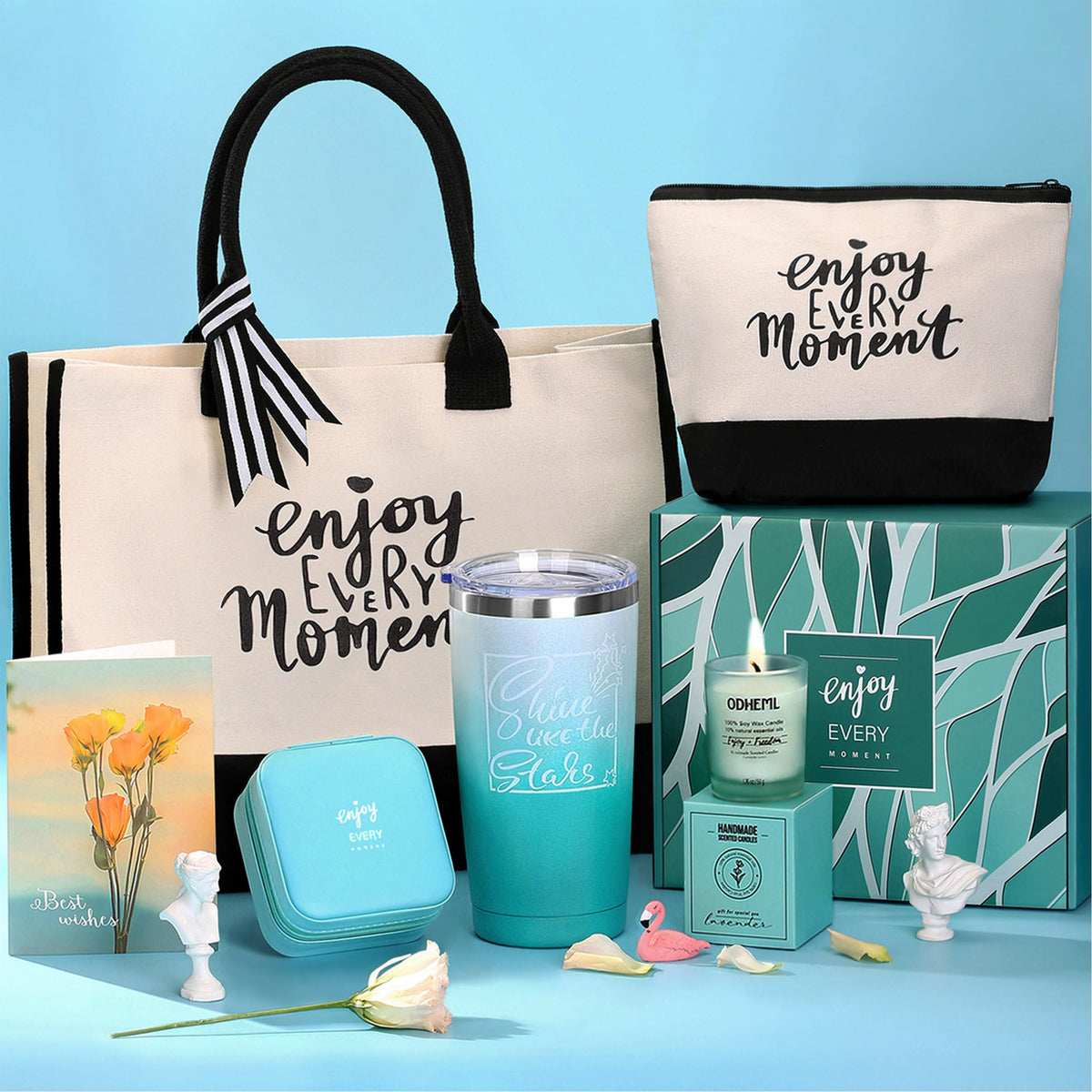 ITABLETAS gift contents arranged to delight recipients.