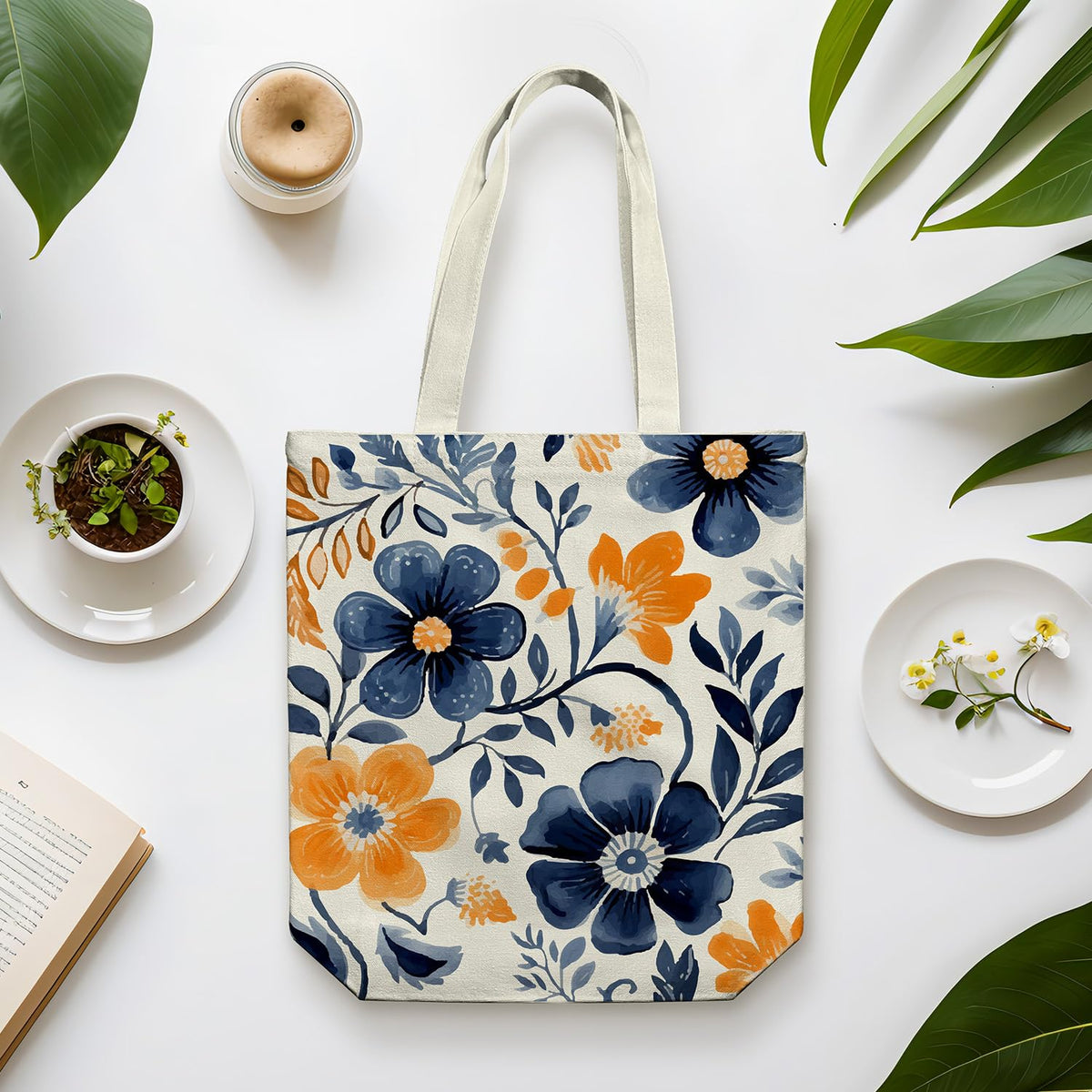 Itgowisa canvas tote bag with zipper closure keeps items secure on the move