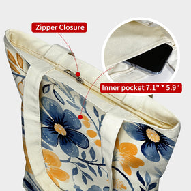 Itgowisa floral tote bag ideal for books groceries and everyday use