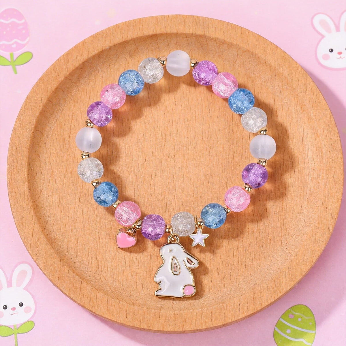 Ithmahco Crystal bunny bracelet with charm for elegant everyday wear.