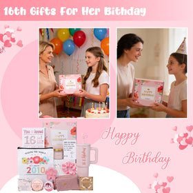 Ithmahco mirror with Happy 16th! for celebratory get-ready moments.
